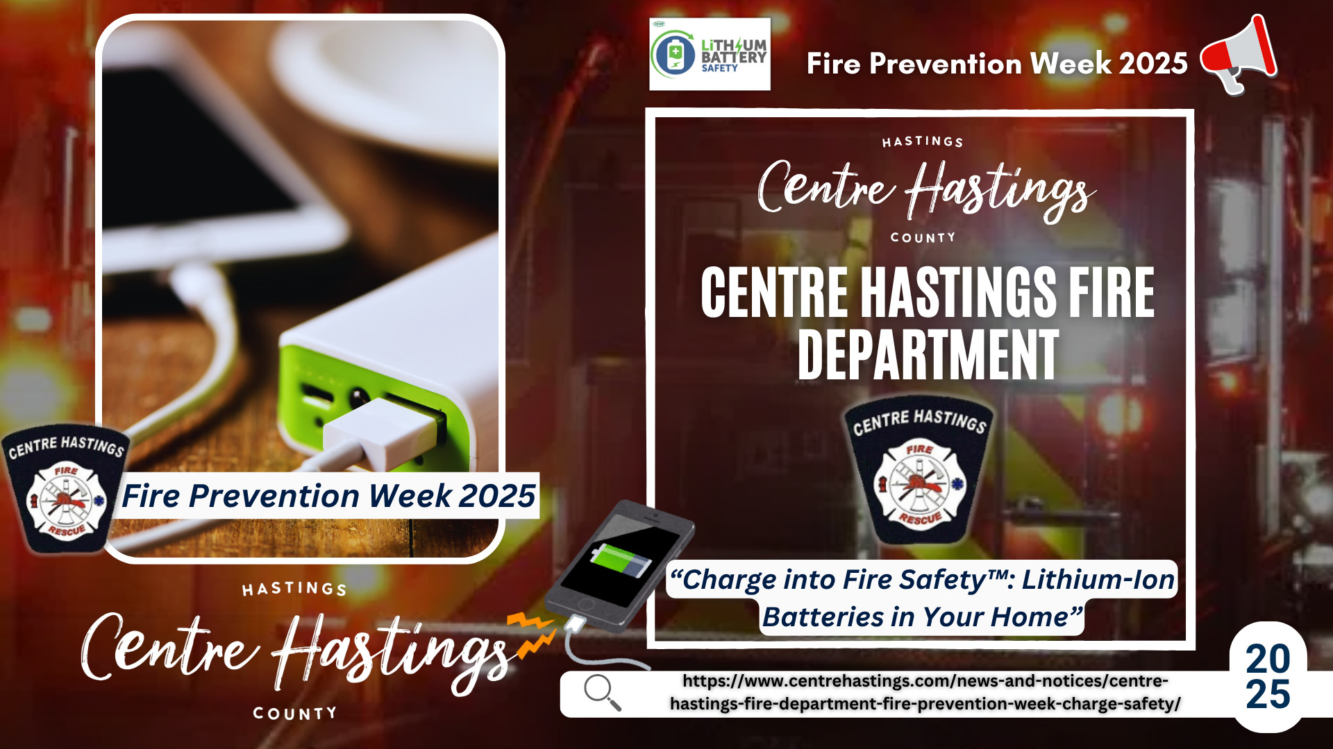 Centre Hastings Fire Department Fire Prevention Week: Charge Safety 