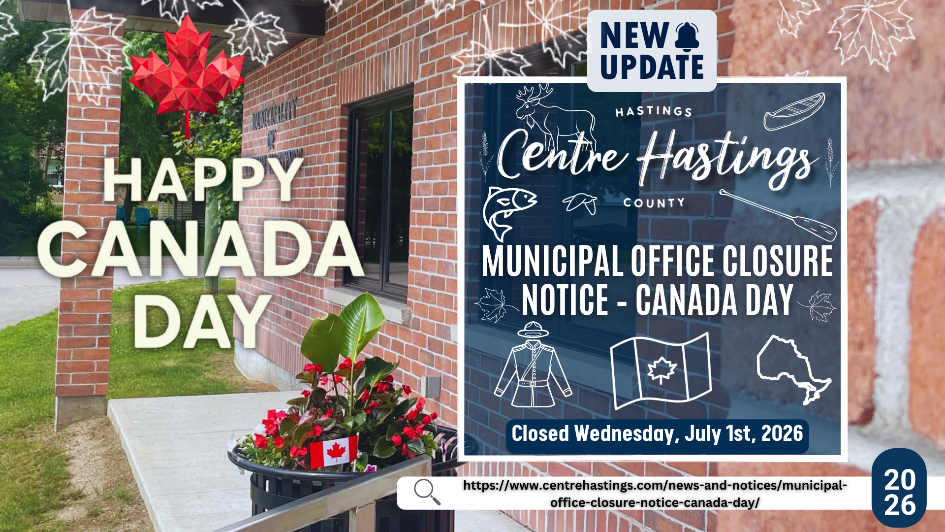 Municipal Office Closure Notice – Canada Day