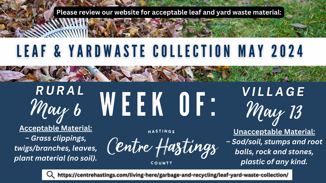 Leaf & Yard Waste Pick Up Spring 2024 Schedule Municipality of Centre