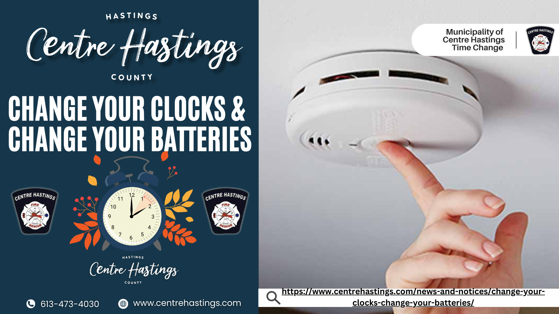  Change Your Clocks & Change Your Batteries