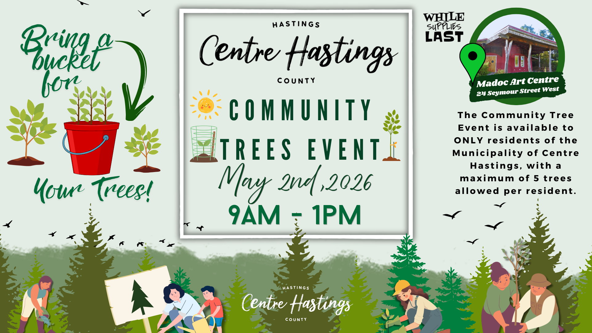  Community Trees Event – Growing a Greener Centre Hastings! 