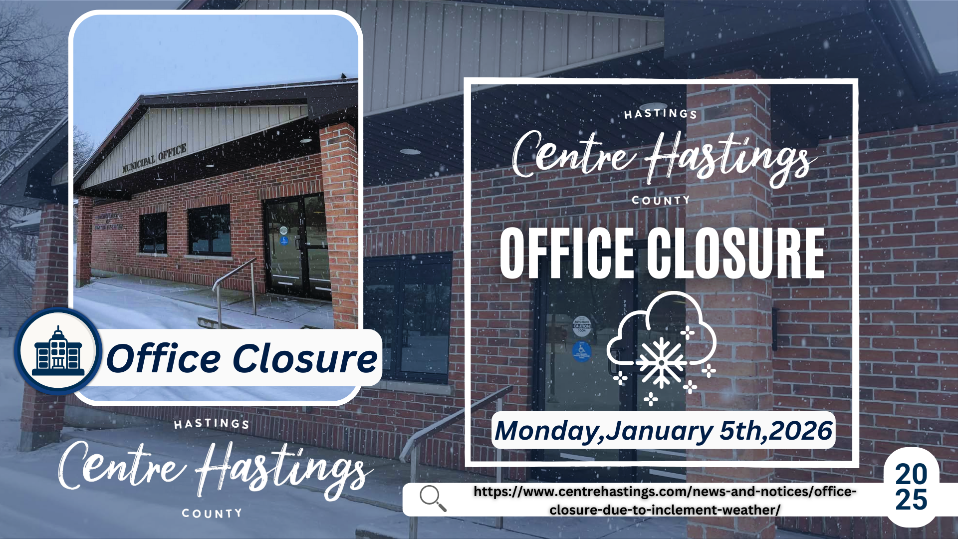 Office Closure Due To  Inclement Weather