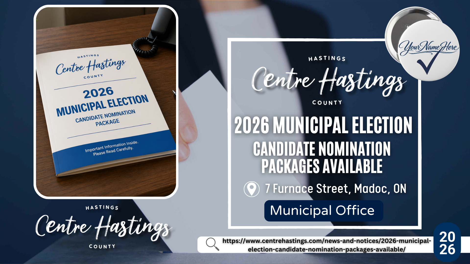 2026 Municipal Election – Candidate Nomination Packages Available