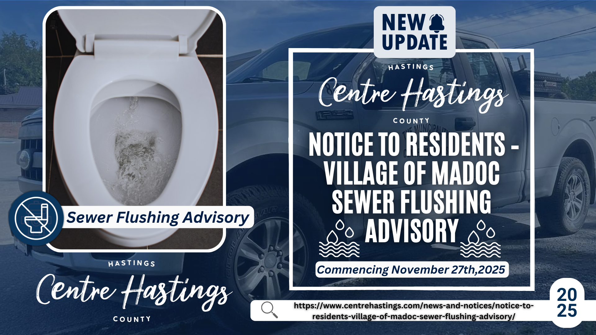  Notice to Residents – Village of Madoc Sewer Flushing Advisory
