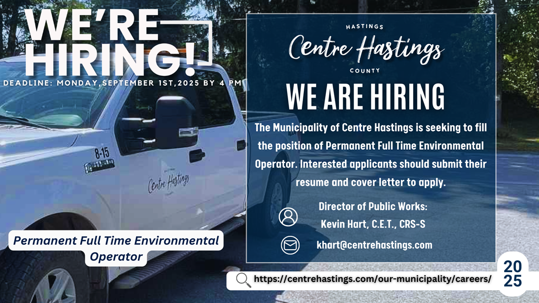 We Are Hiring: Permanent Full Time Environmental Operator ...
