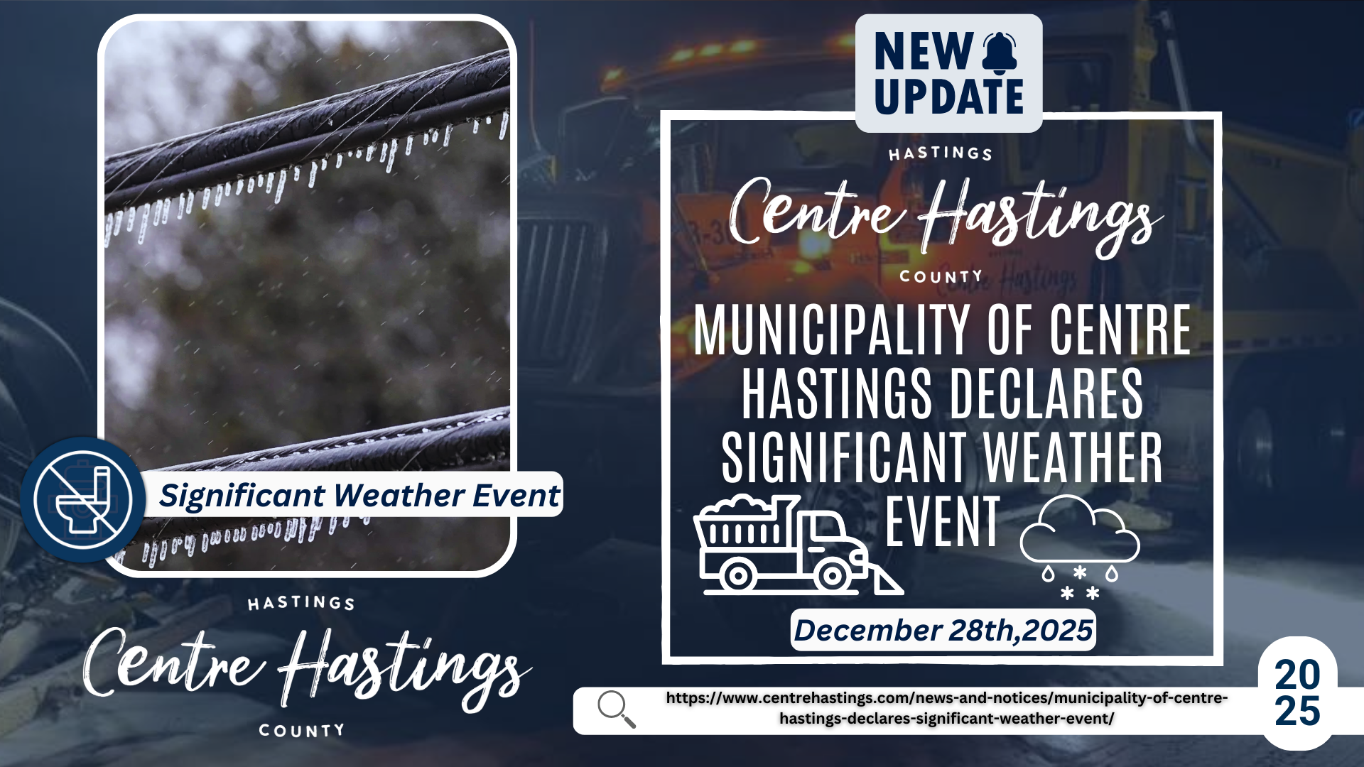 Municipality of Centre Hastings Declares Significant Weather Event