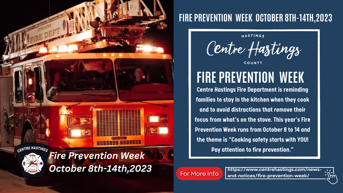 Fire Prevention Week - Municipality of Centre Hastings