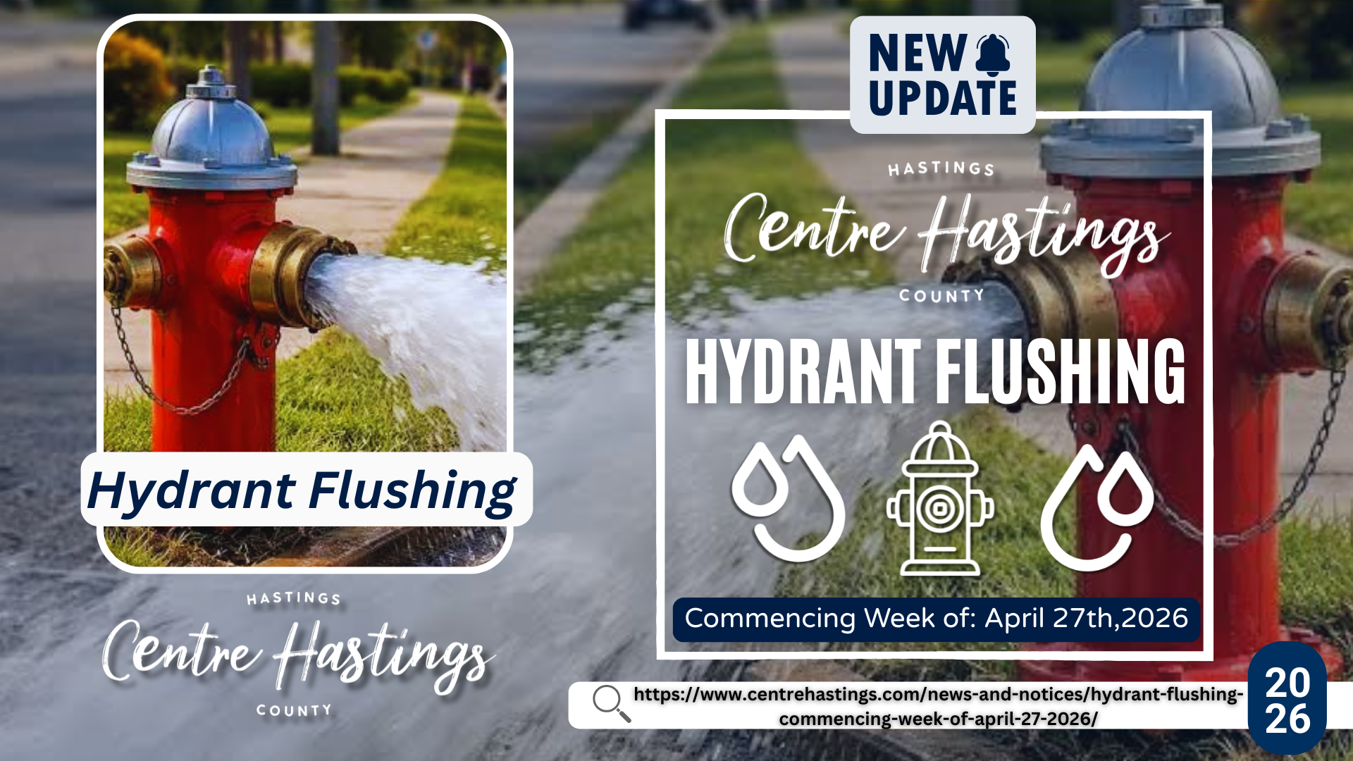 Hydrant Flushing Commencing Week of: April 27,2026